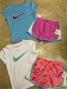 *BUNDLE* Girls Nike Short Sleeve Tees & Shorts Size 6